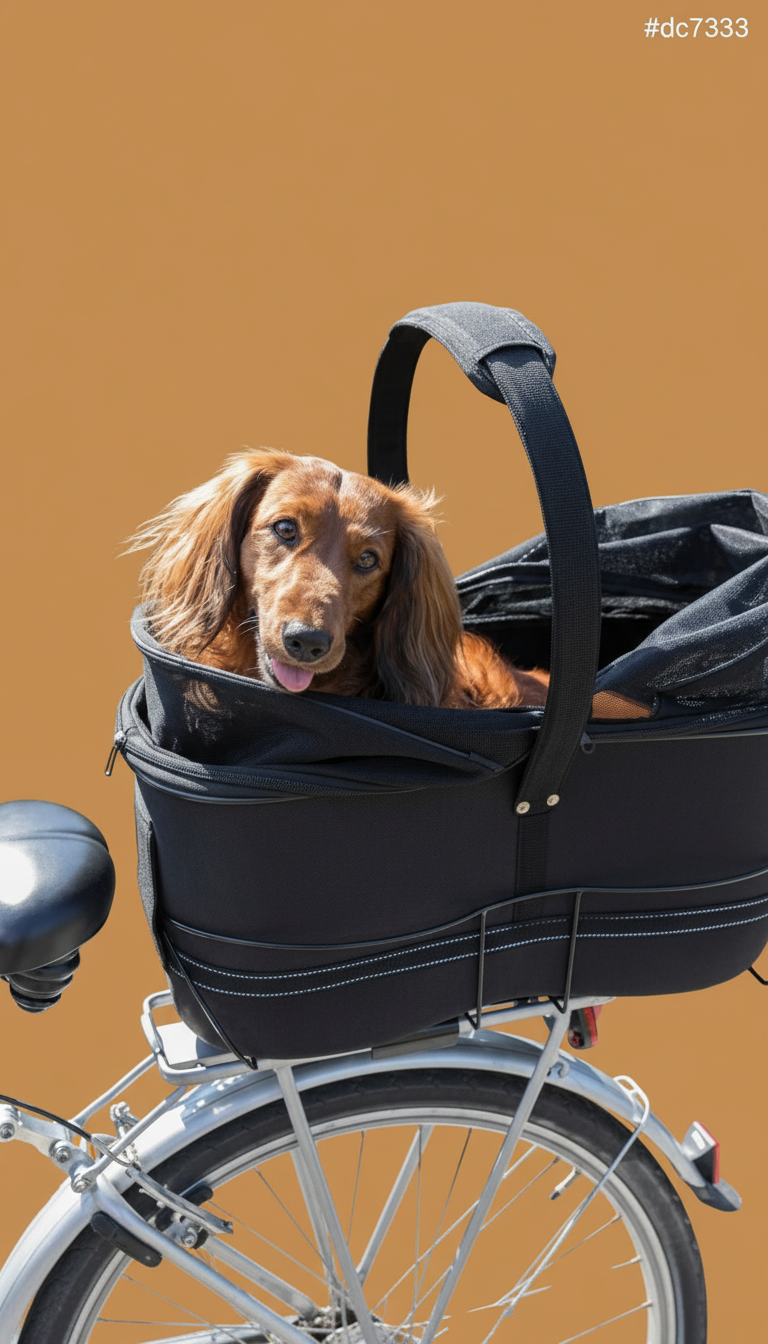 transport chien vélo voiture Rennes panier chien